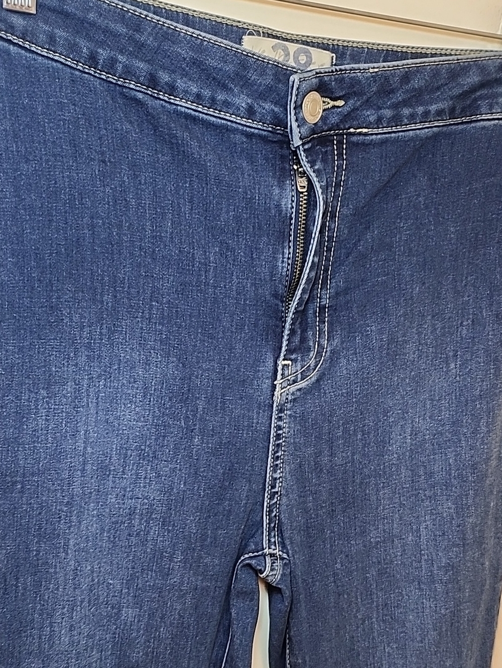 Free People Just Float Flare Jeans high-rise waist exaggerated bell-bottom Sz 28 - Picture 9 of 15